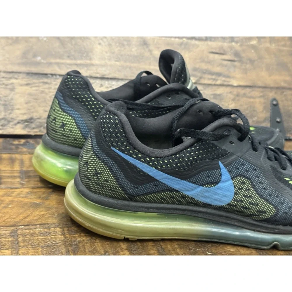 Nike Air Max 2014 Men's‎ Size 11 Photo Blue Black Green Running Shoes Sneakers